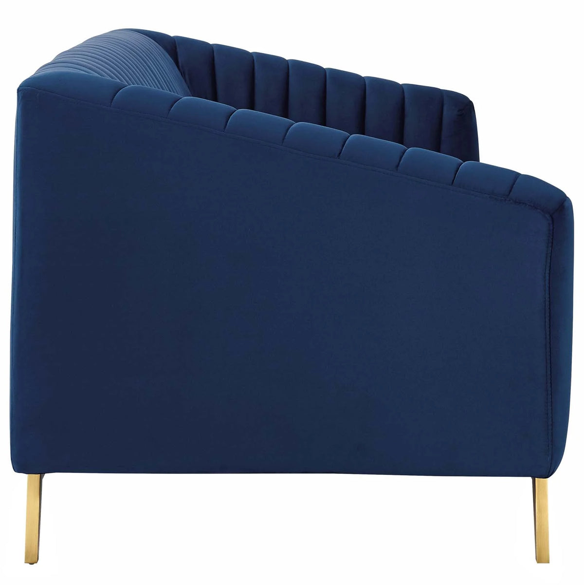 Navy Velvet Sofa Q629