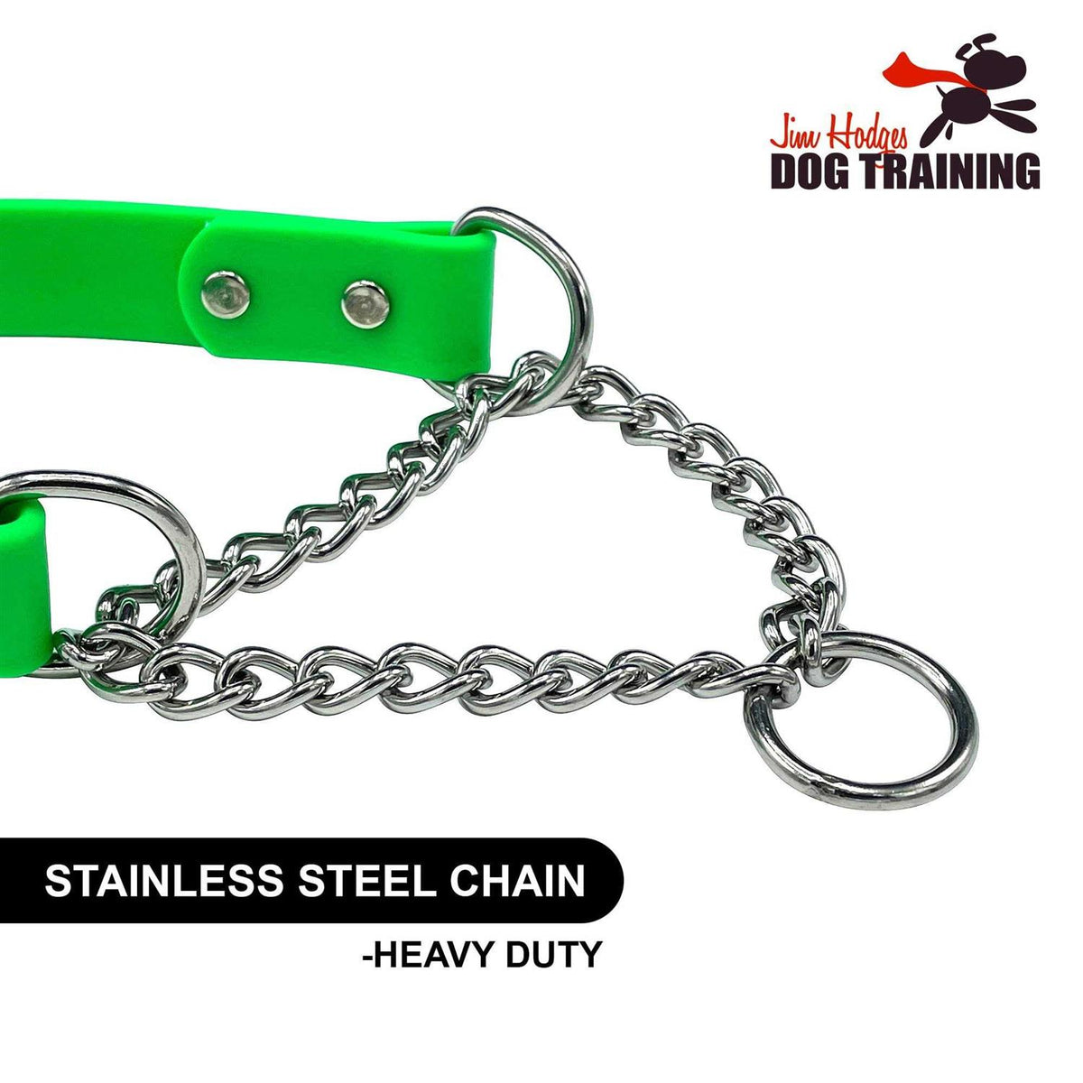 Martingale Collar for Dogs Biothane Stainless Steel Hardware G4549