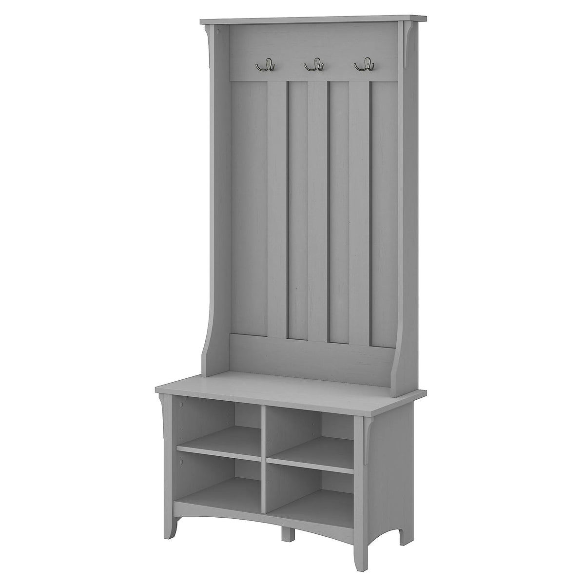 Cape Cod Gray Hall Tree with Storage Bench O440341