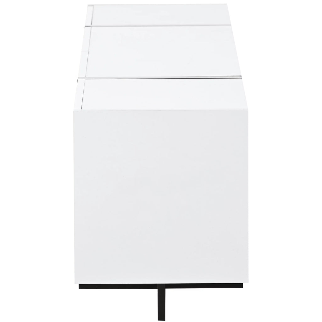 White Rectangle TV Stand for 80 inch TV U78217
