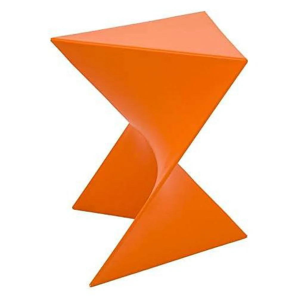 Orange Plastic Triangle End Table Set Of 2 P64828