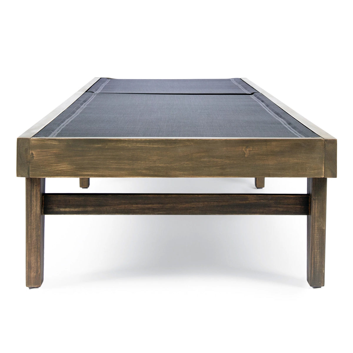 Gray Acacia Wood Mesh Chaise Lounge Y138596