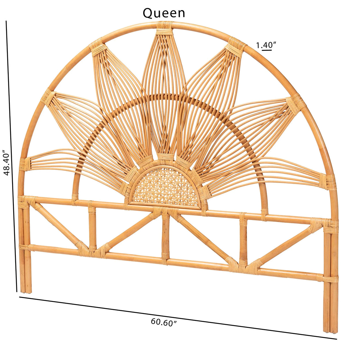 Queen Light Honey Standalone Headboard Q9916