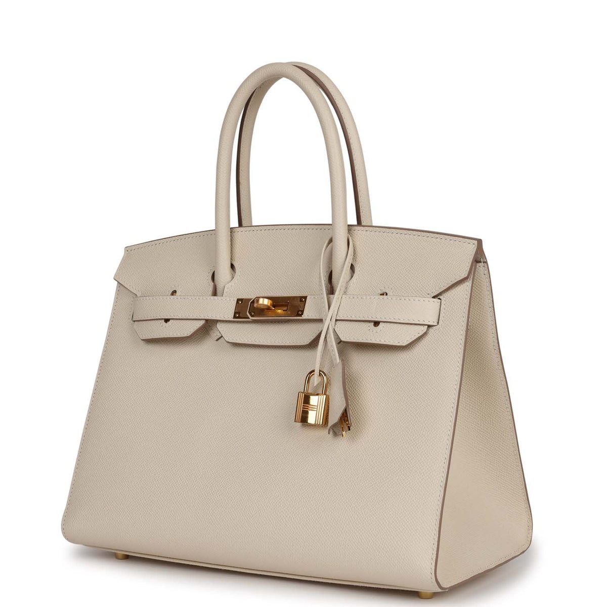 Pre-owned 30 Craie Epsom Handbag V472
