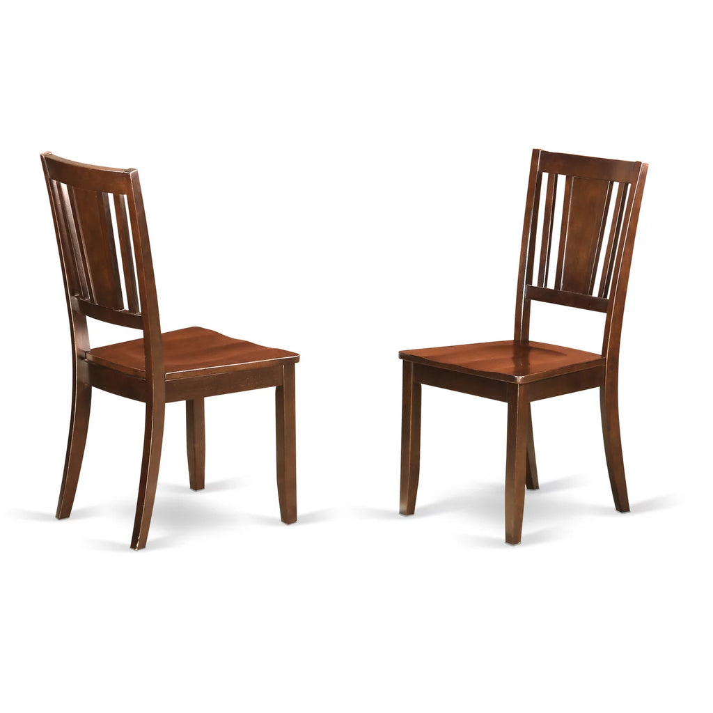 7 Piece Rectangular Dining Table Set with Wooden Seat Chairs A872587