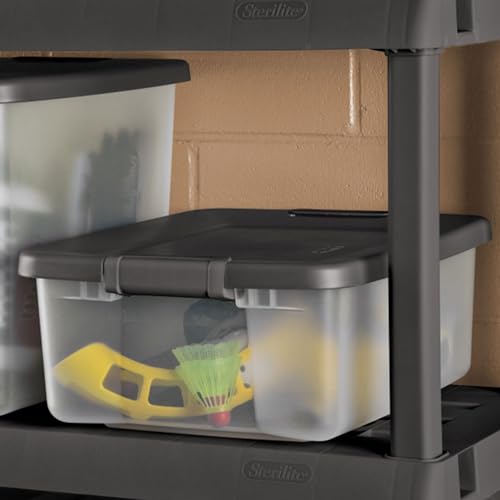 4 Shelf Lockable Plastic Storage Cabinet K22985