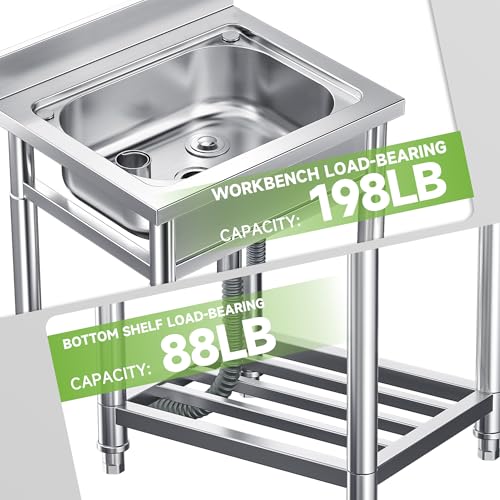 Stainless Steel Single Bowl Utility Sink O580