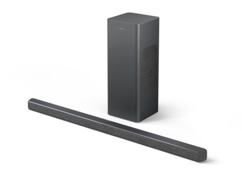 2.1 Soundbar with Wireless Subwoofer and DTS Virtual:X, 240W, Bluetooth 5.4, HDMI ARC, Dark Grey P978755