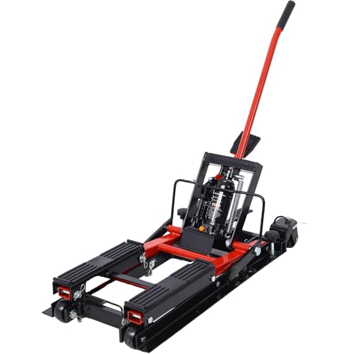 Hydraulic Motorcycle Lift Jack 1500 LBS Capacity with 4 Wheels T514