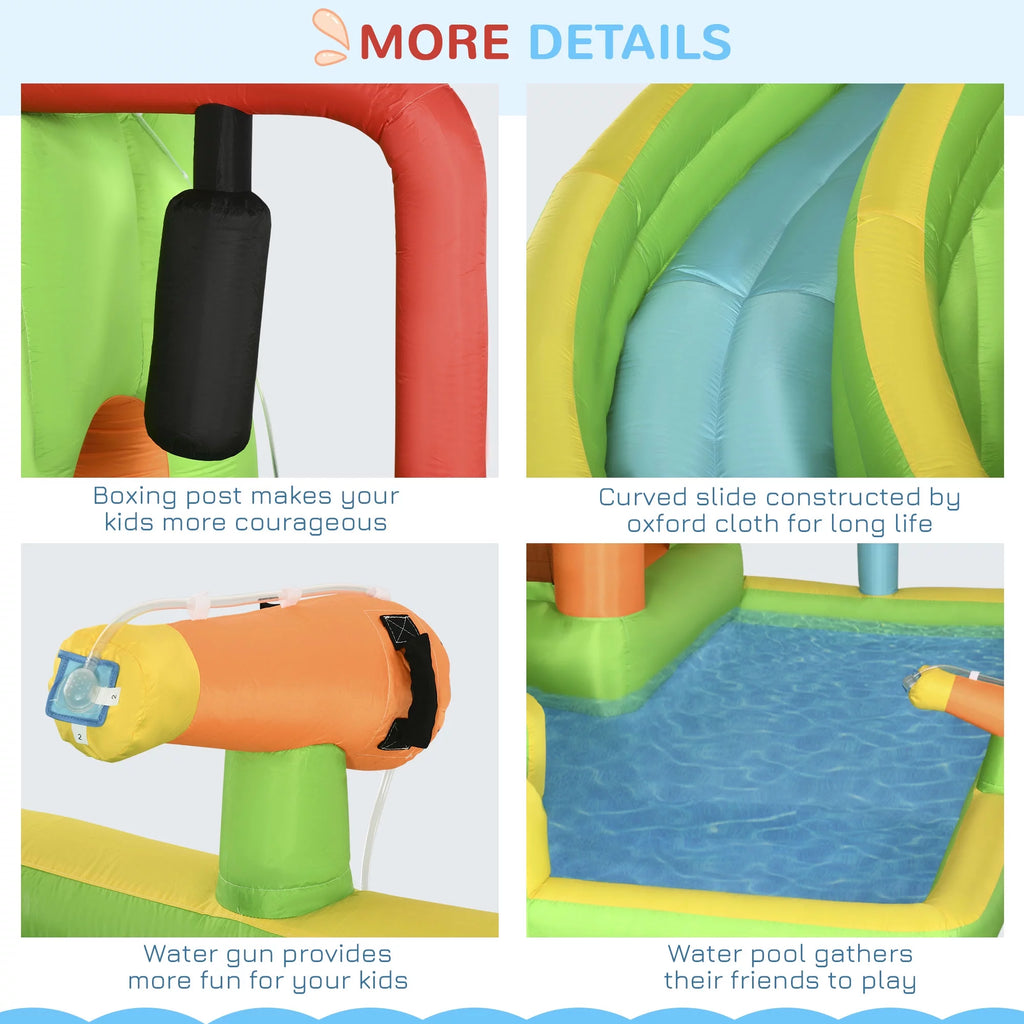 7-in-1 Inflatable Water Slide Bounce House with Carry Bag N1803