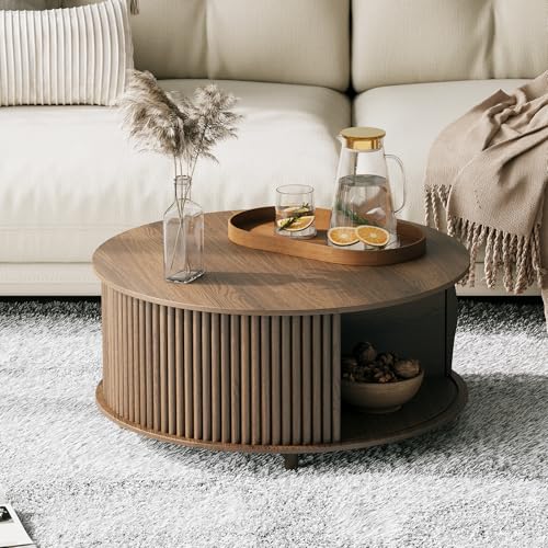 Lift Top Coffee Table with Storage Shelf I57491