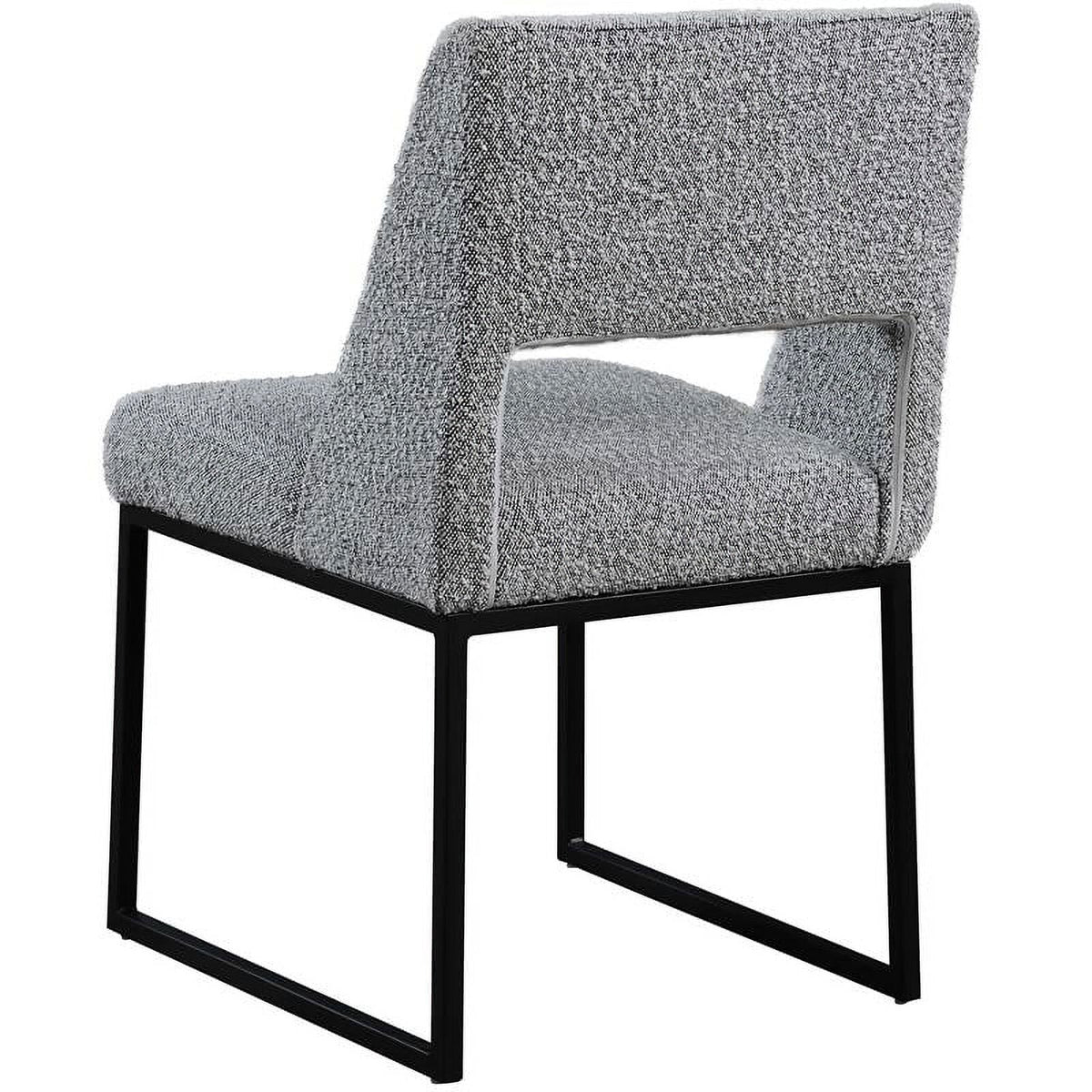 Grey Boucle Fabric Dining Chair Z388825