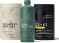 Hydrolyzed Type 1 & 3 Collagen Peptides Powder with MCT Oil and Vitamin D3 K2 O889