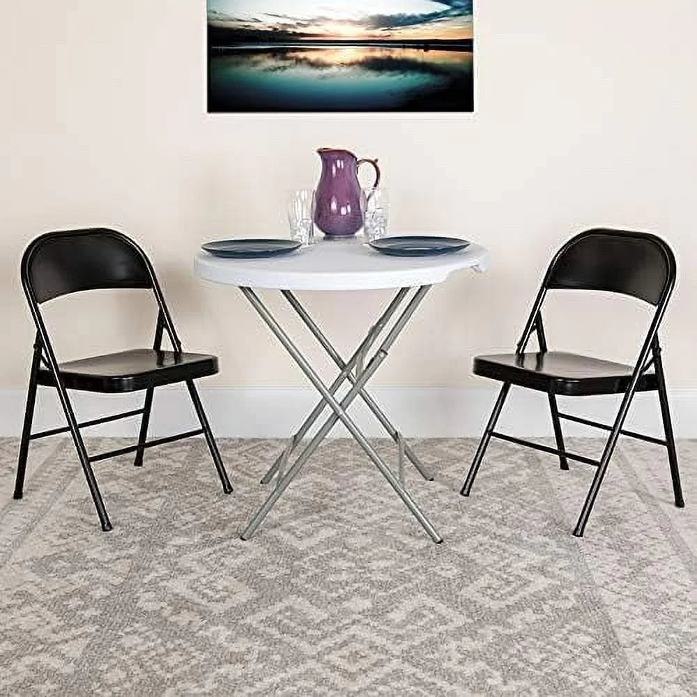 Black Metal Folding Chair F97498