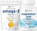Omega-3 Fish Oil 4,200mg & Magnesium Oxide 400mg Bundle Pack R3340