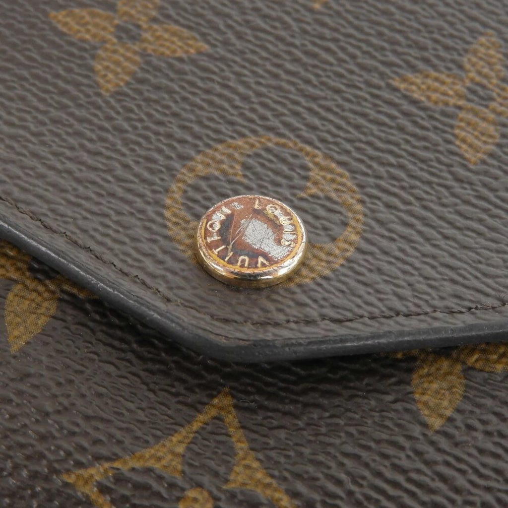 Pre-Owned Monogram Pink Long Wallet Q3745
