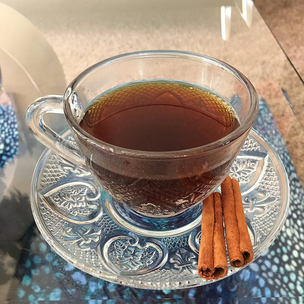 Glass 12 Piece Cup & Saucer Set Z806