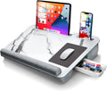 Foldable Lap Desk with Mouse Pad and Storage Drawer, Fits Up to 17" Laptop A634261