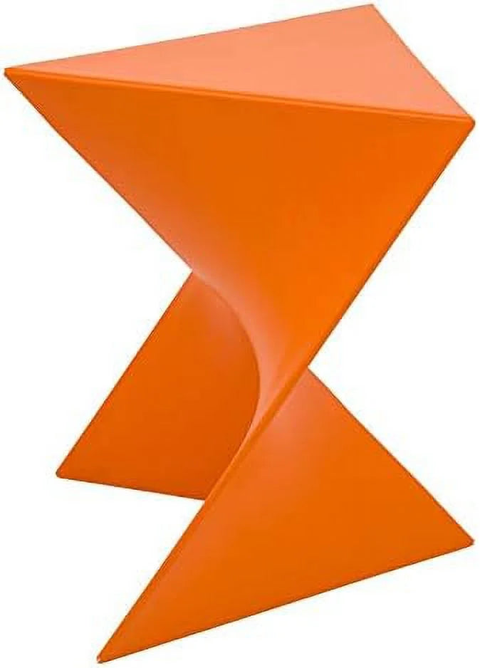 Orange Plastic Triangle End Table Set Of 2 P64828