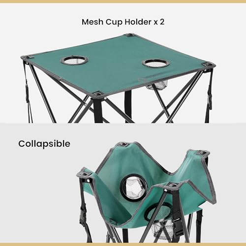 26” Heavy-Duty Portable Folding Camping Table with Carrying Case H807098