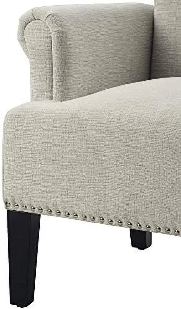 Polyester Upholstered Tufted Club Chair H540