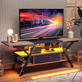 Modern TV Stand with LED & Outlets for TVs up to 65" L60670