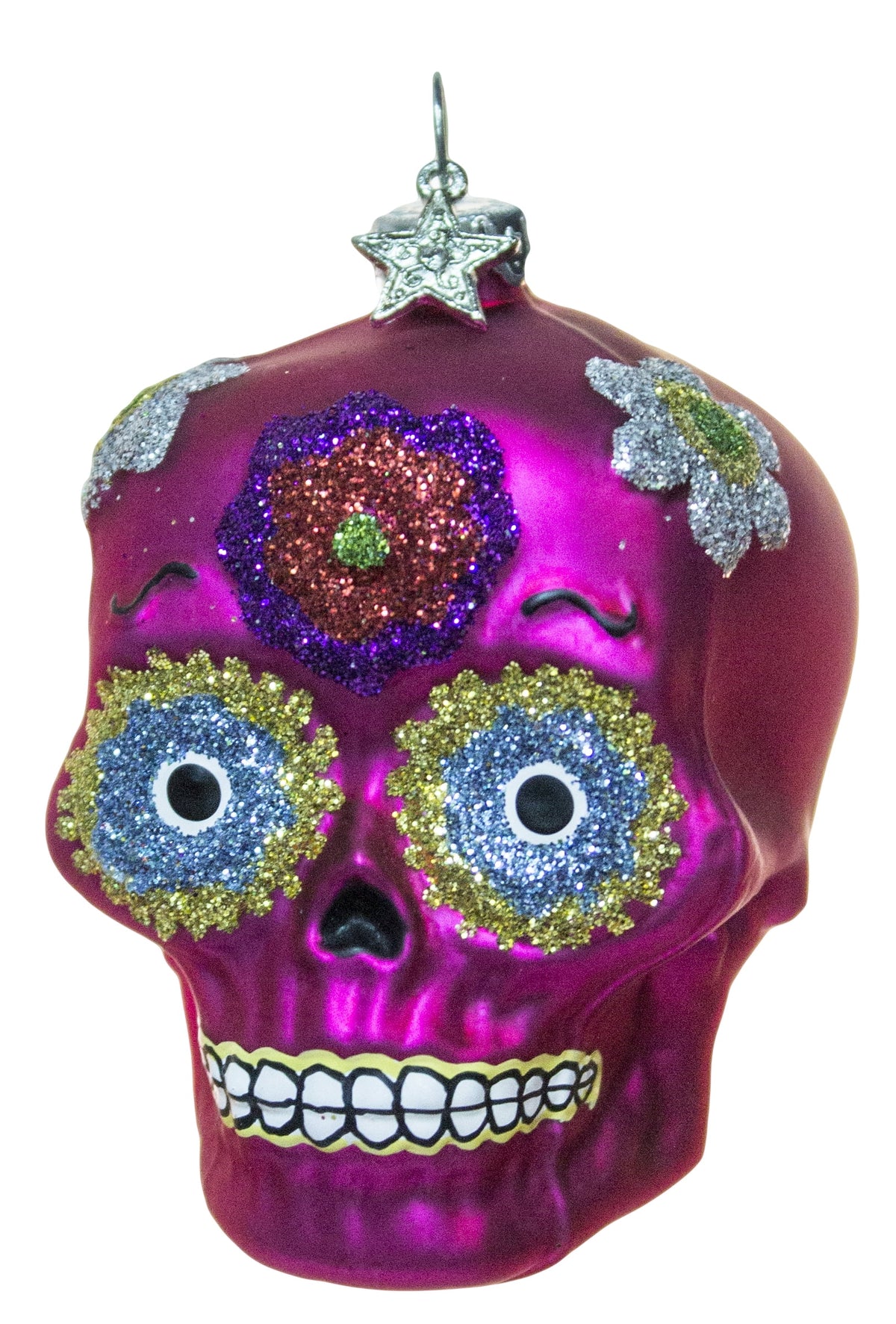 2.5 Inch Day of the Dead Sugar Skull Ornament Y486