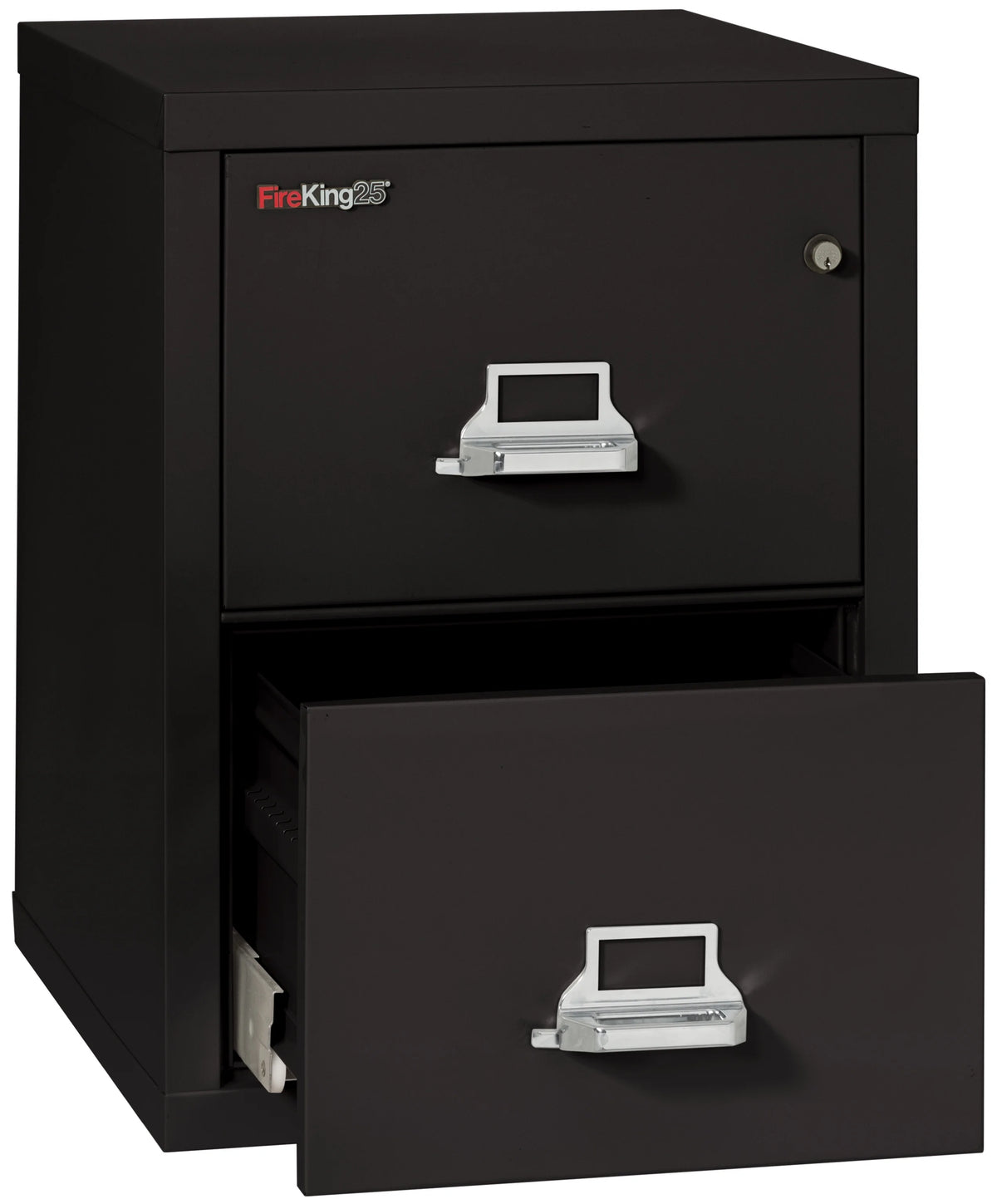 Black 2 Drawer Fire Resistant Legal File Cabinet J78851