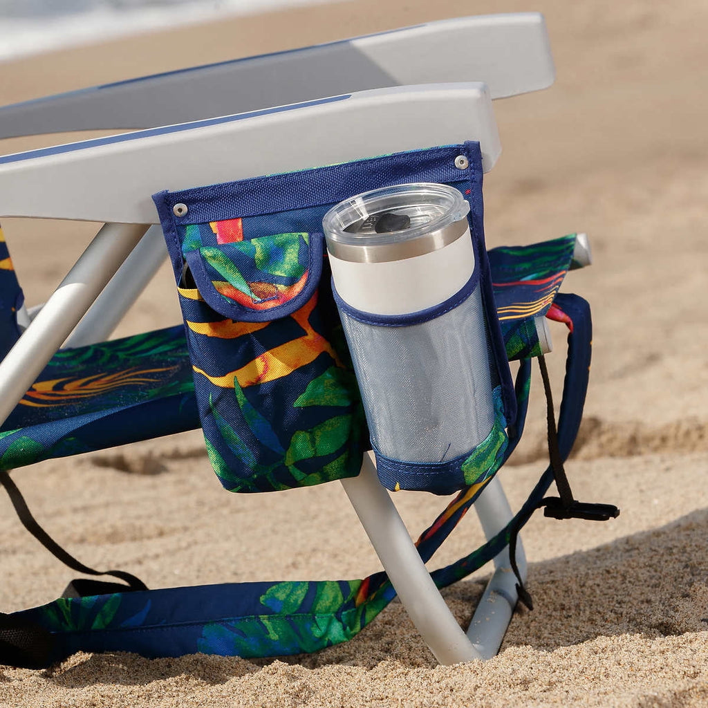 Beach Chair 2-pack Green Leaves J66760
