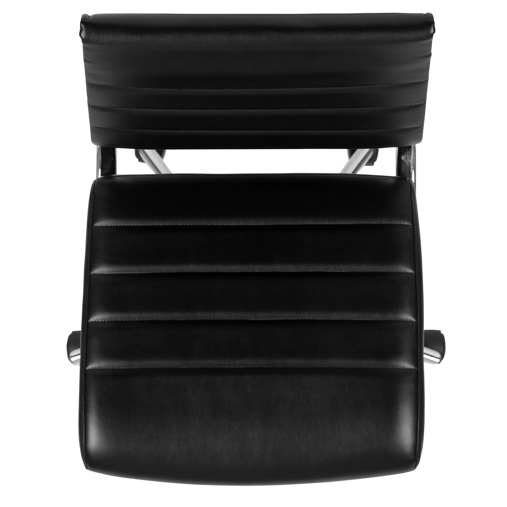 Black LeatherSoft Executive Swivel Office Chair L5872
