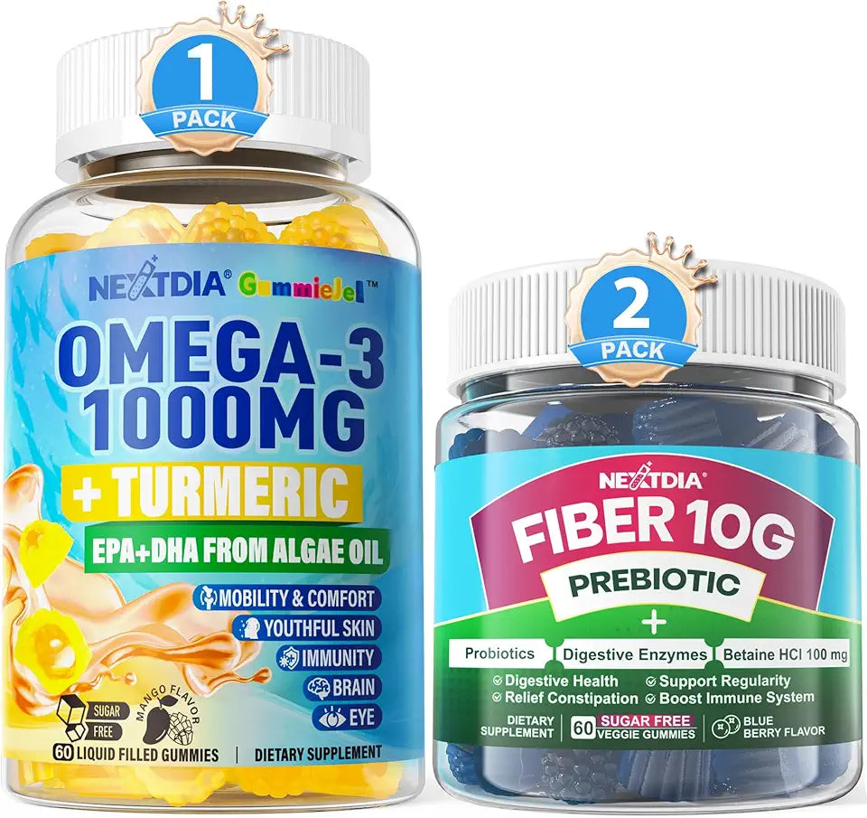 Vegan Omega-3 1000mg Turmeric Gummies G220