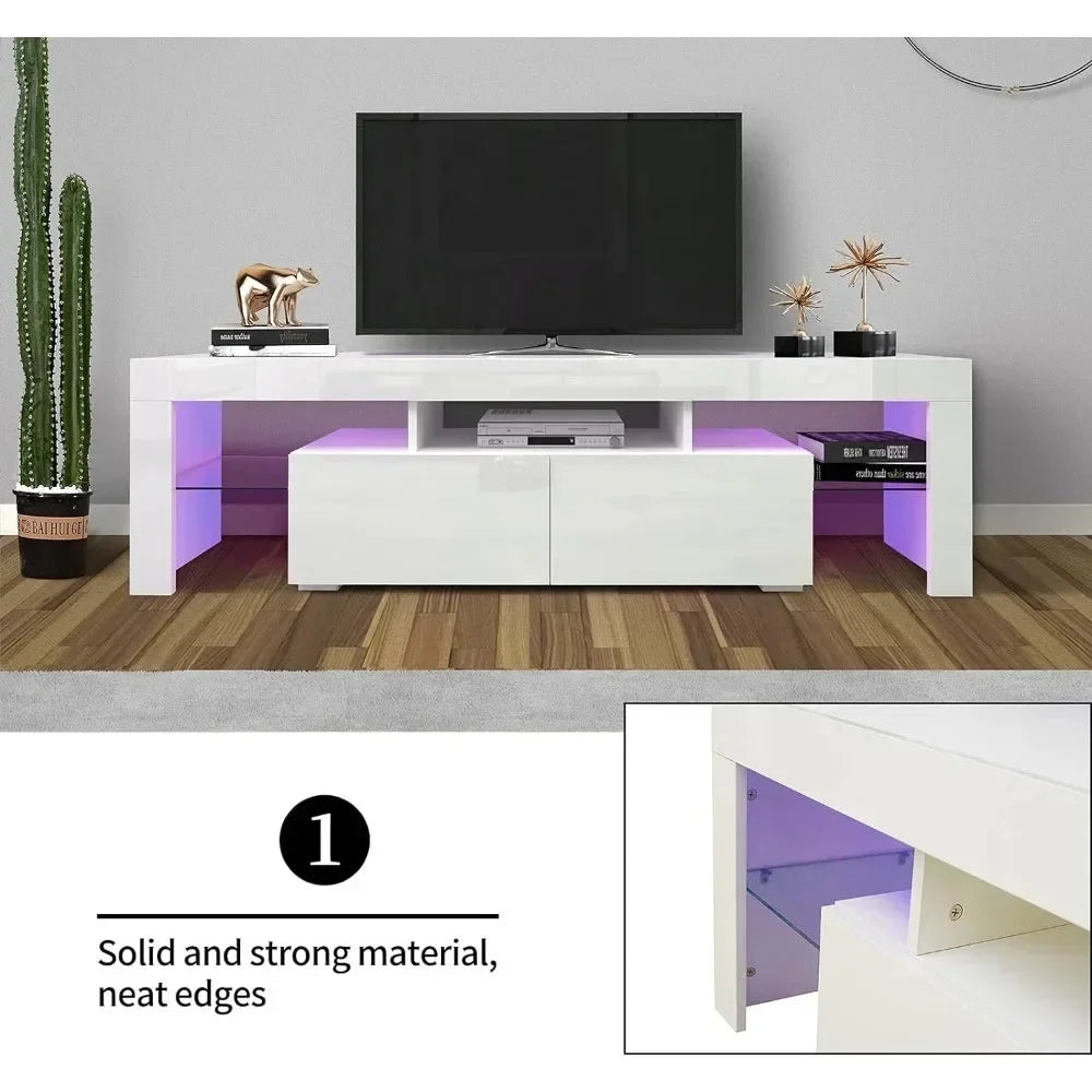 TV Cabinet with LED for 70" TV with 2 Drawers K486