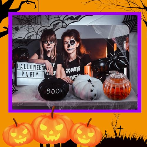 2 Pack 2 Gallon Glass Pumpkin Drink Dispenser with Spigot G69806