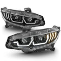 Black LED Projector Headlights Assembly U687827