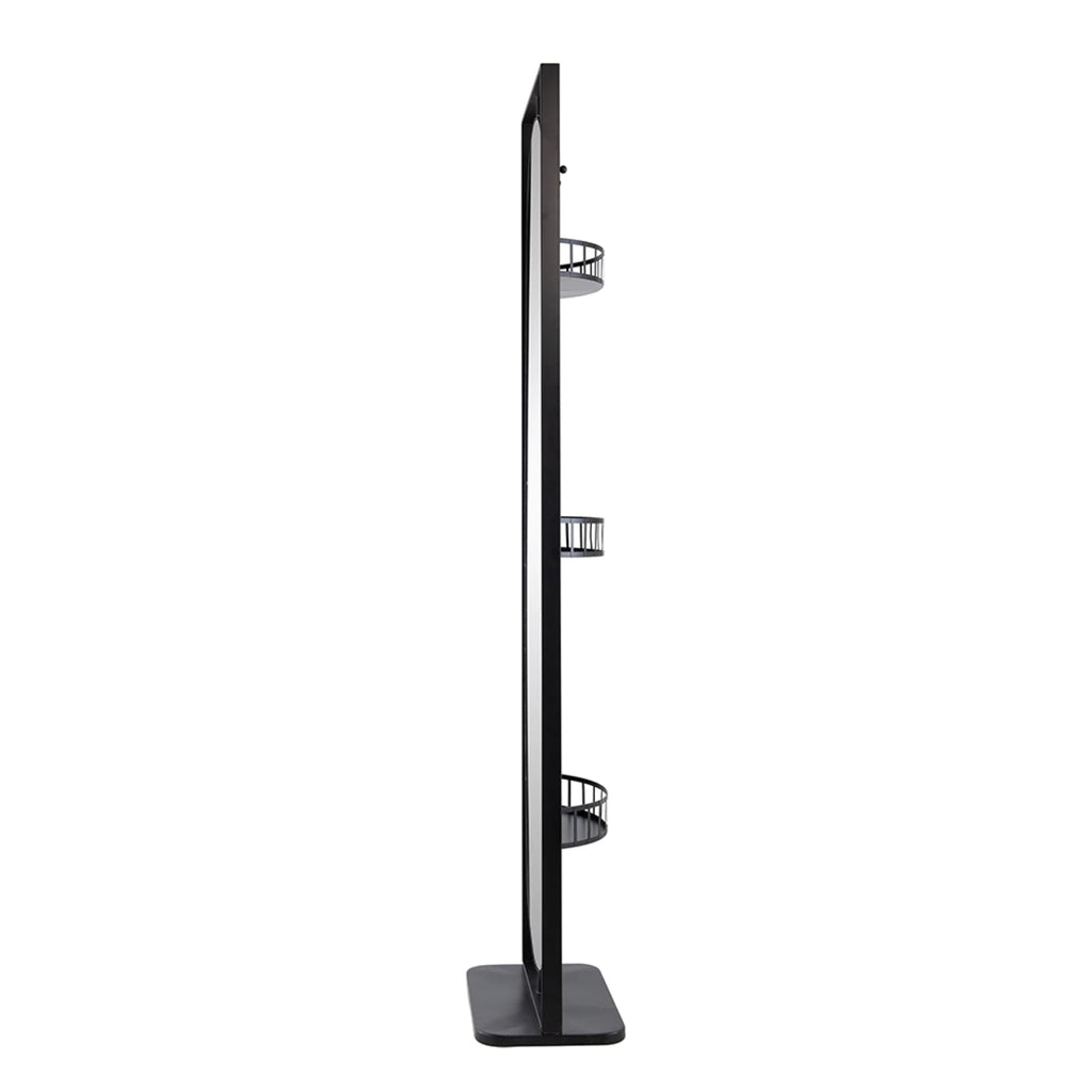 Black Rectangular Full Length Stand Mirror E897
