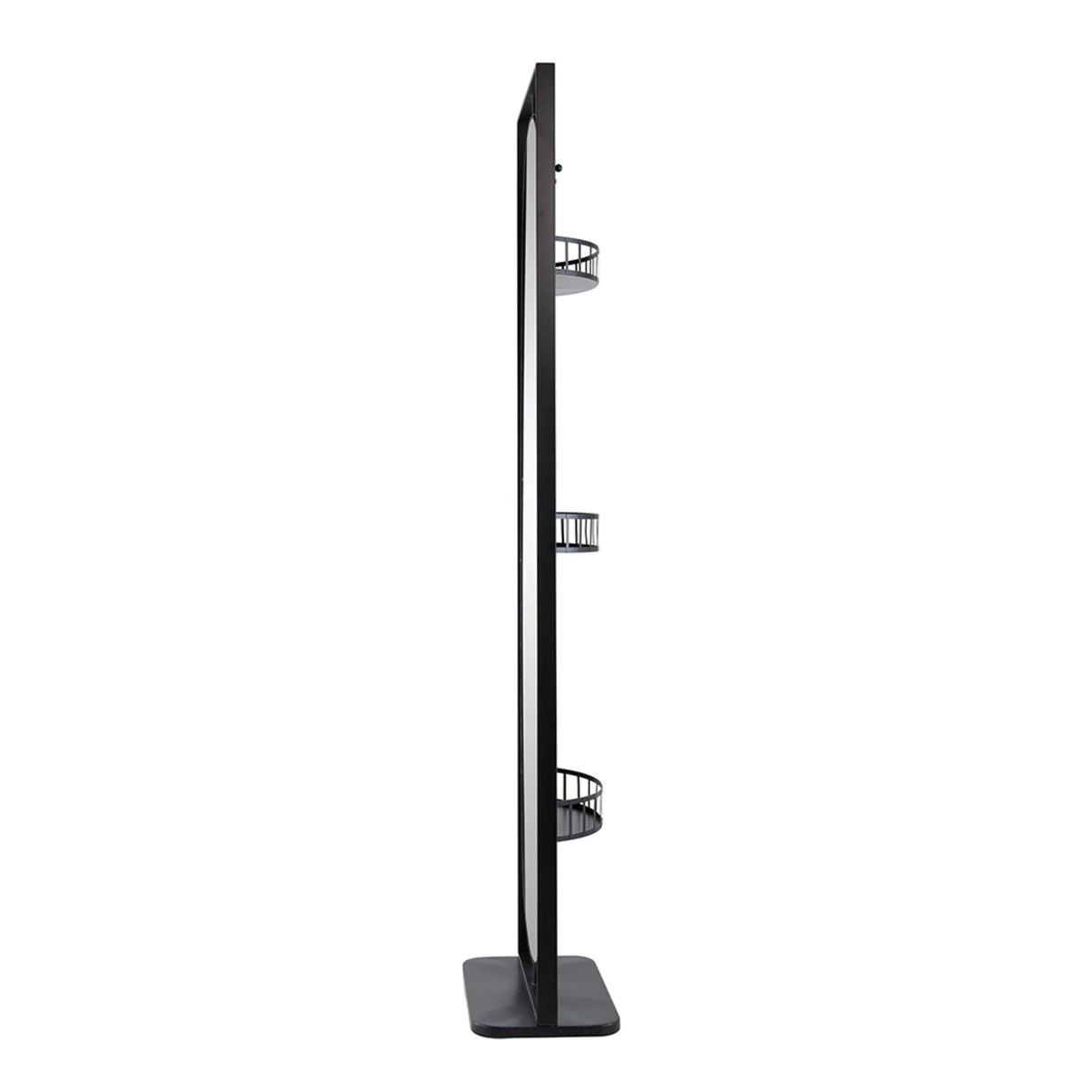 Black Rectangular Full Length Stand Mirror E897
