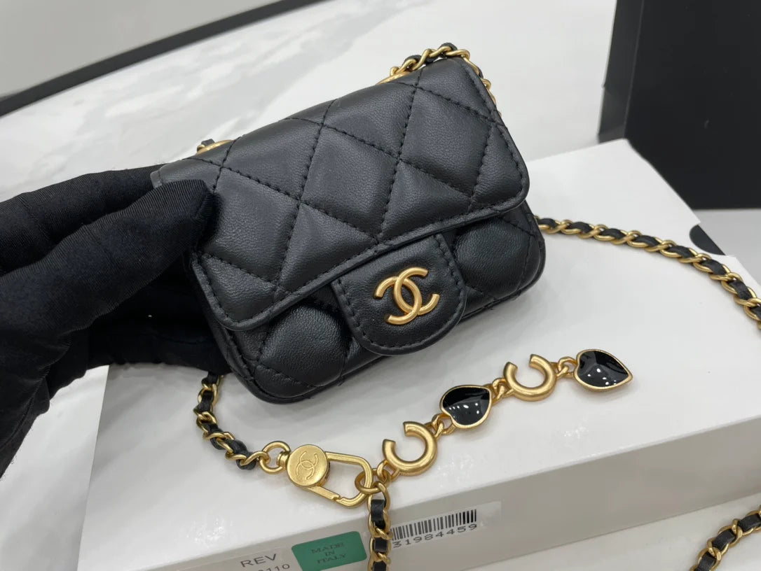 Black Mini Flap Bag B960