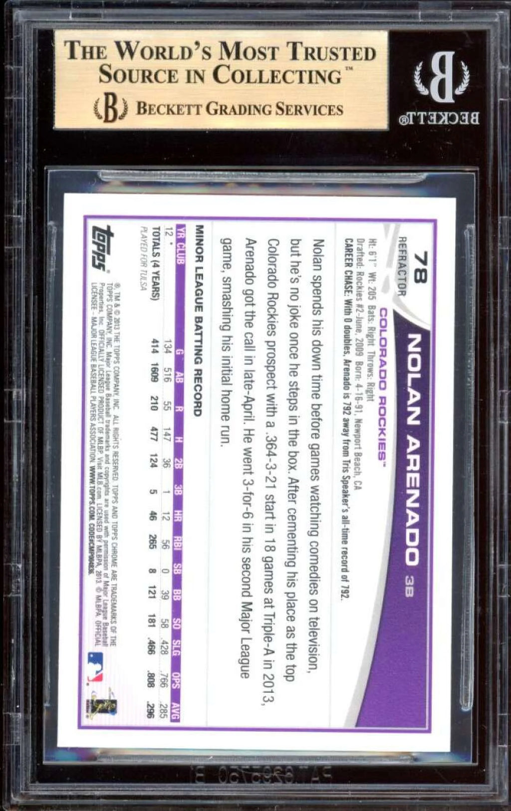 Rookie Card 2013 Topps Chrome Purple Refractors #78 S776974