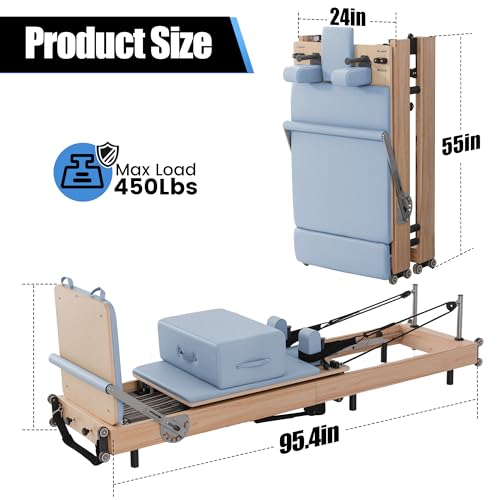 Aluminum Pilates Reformer Machine with Jump Box K51260