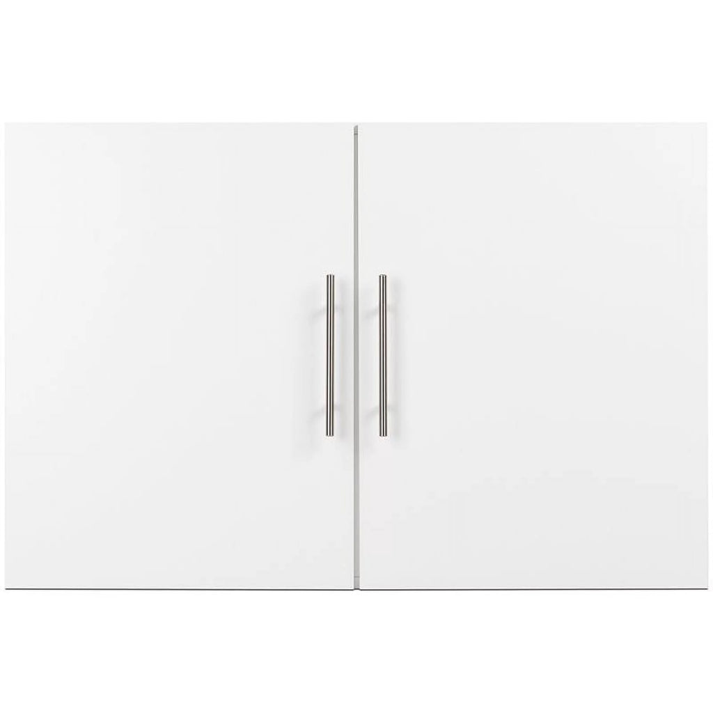 2 Piece 36" Height Wall Mounted Garage Cabinet Set in White P867