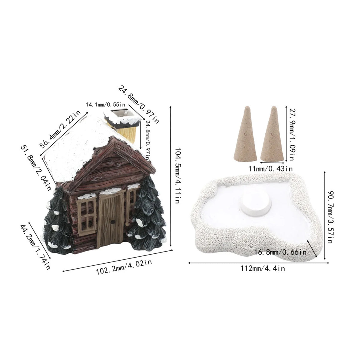Incense Cone with 2 Incense Cones P26799