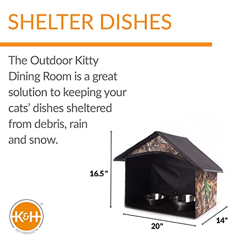 Covered Outdoor Cat Feeding Station J588351