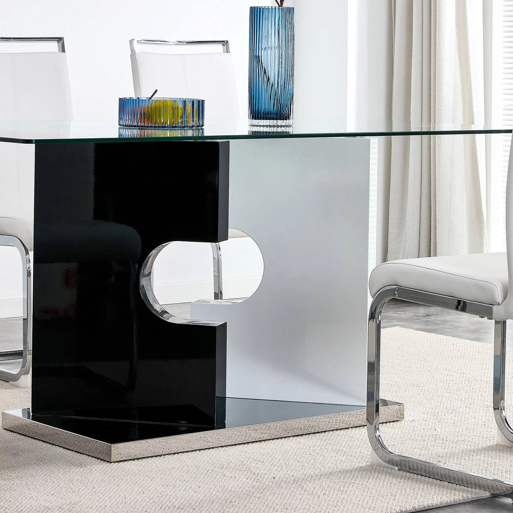 Glass Dining Table for 6 People Z607677