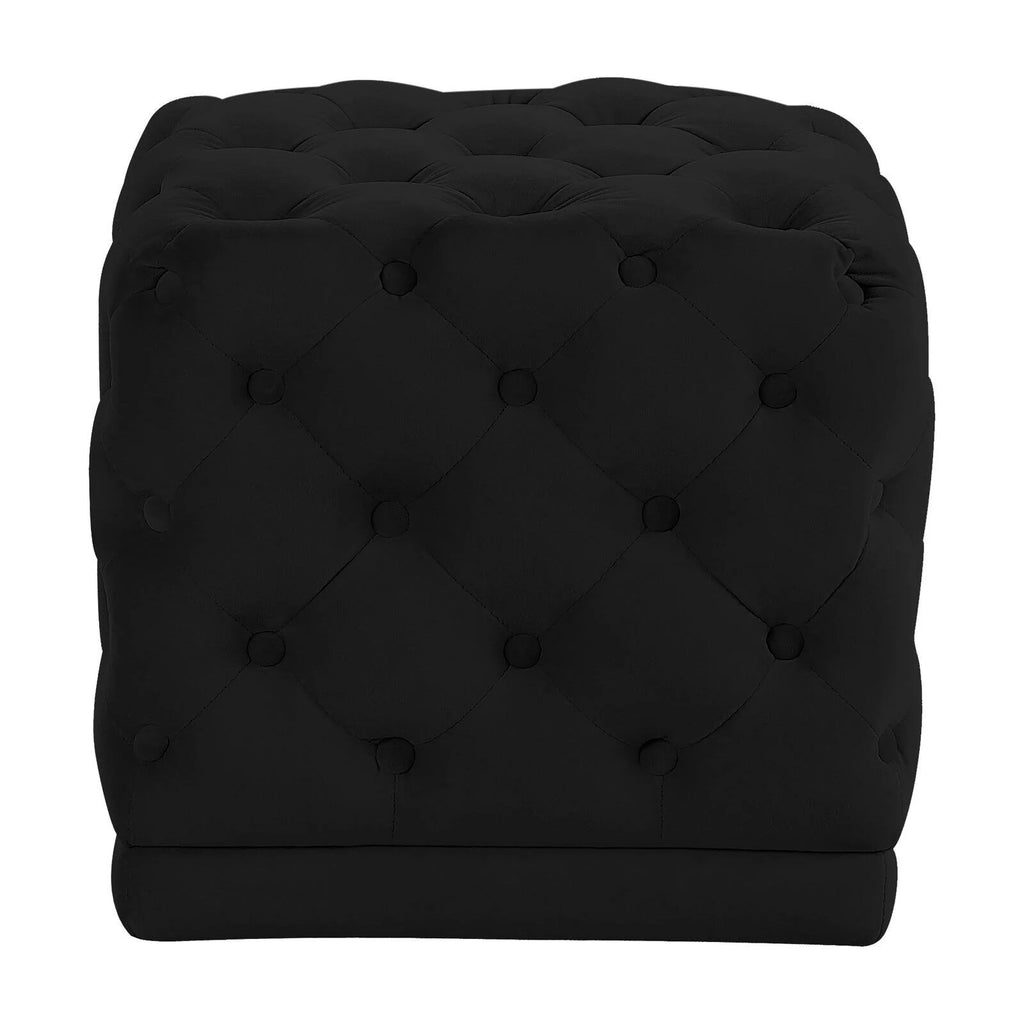 Cream Velvet Ottoman/Stool G963441