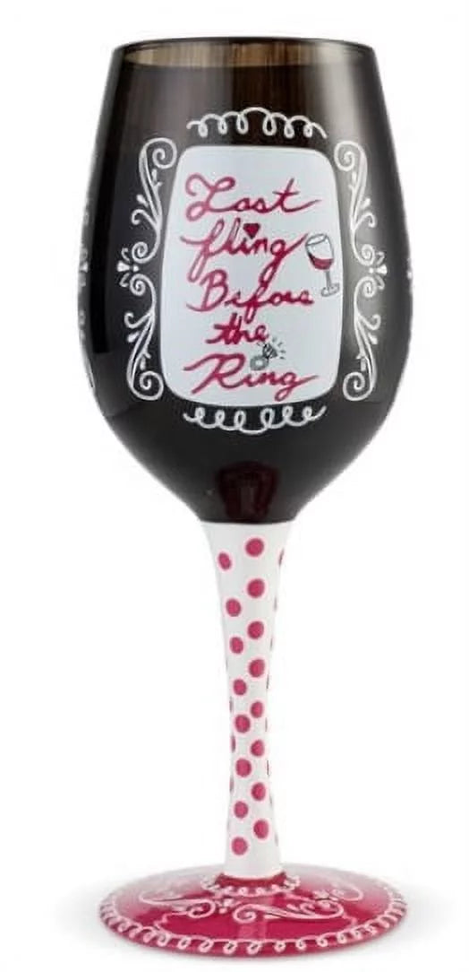 Bachelorette Wine Glass O63723