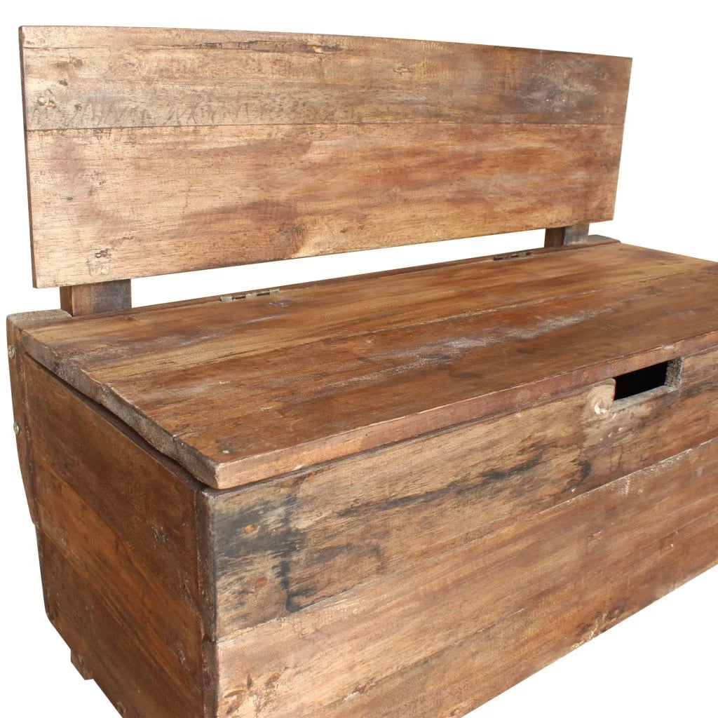 Solid Reclaimed Wood Bench X503413