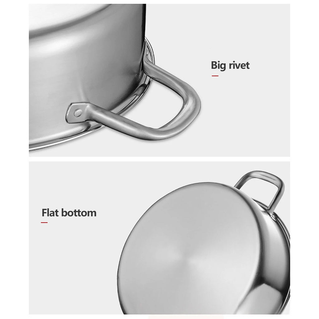 Portable 304 Stainless Cookware Set with Lid N804755