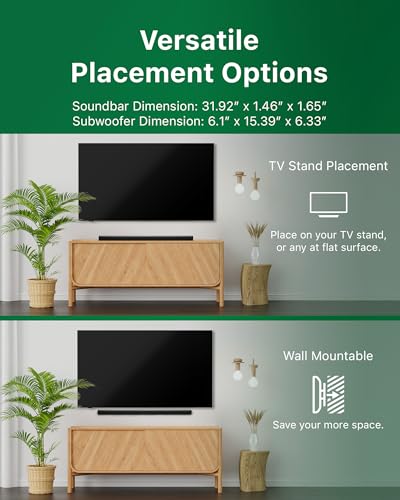 2.1 Soundbar with Wireless Subwoofer and DTS Virtual:X, 240W, Bluetooth 5.4, HDMI ARC, Dark Grey P978755