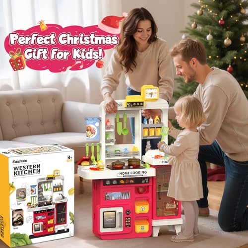68 PCS Toddler Kitchen Playset with Light & Sound U1712