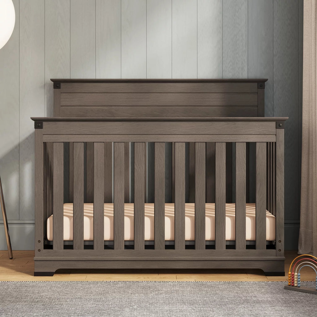 Gray 4-in-1 Convertible Crib Y8560